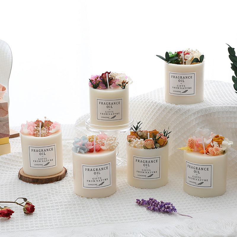 Flowers Decor Romantic Candles