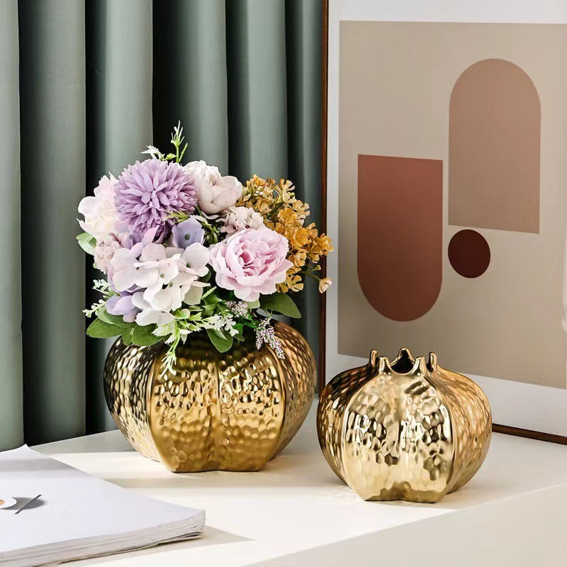 Creative Golden Ceramic Vase